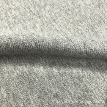 Polyester Fleece Knitted Brushed Garment CVC Fabrics